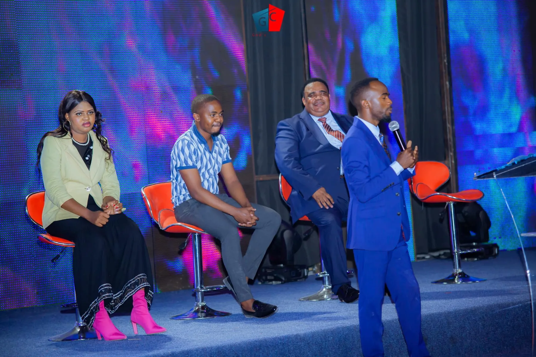 Peter Salanje on a panel
